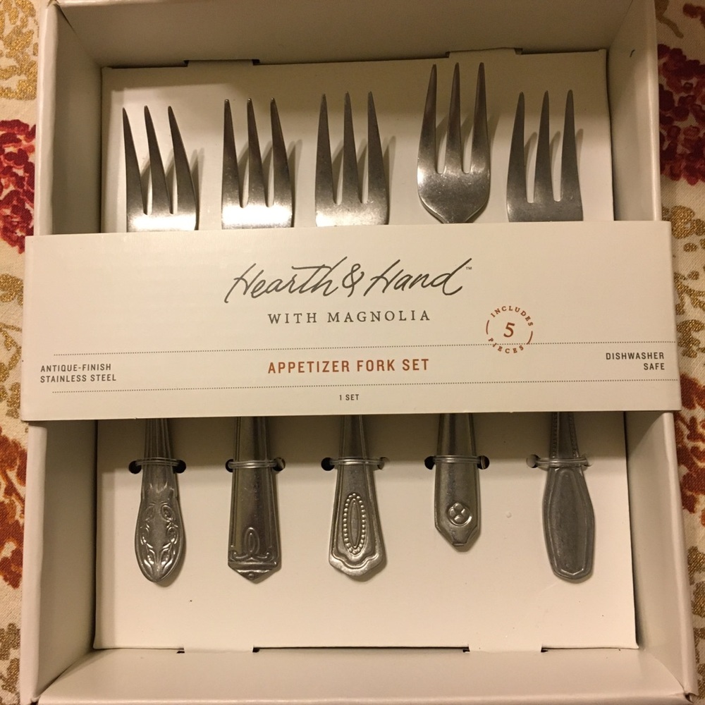 2 Hearth & Hand with Magnolia Charcuterie Appetizer Fork Sets